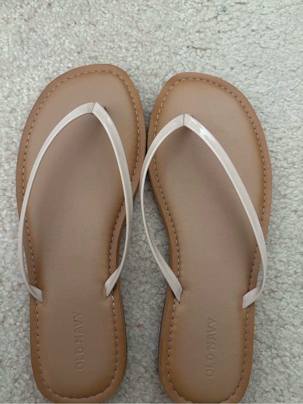 Old Navy Beige patent sandals